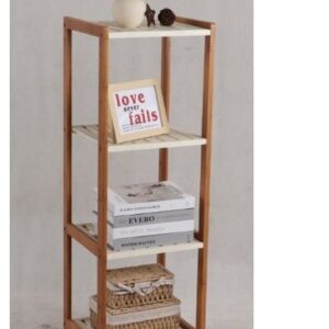 מתקן מעץ מעוצב 4 מדפים