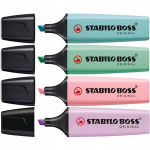 סט 4 מרקרים צבעי פסטל STABILO