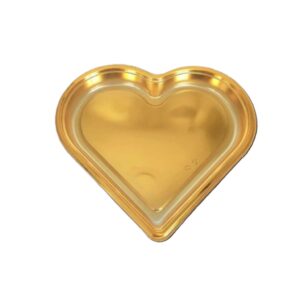 מארז לב מוזהב עם מכסה שקוף 23*24.5*5 ס"מ
