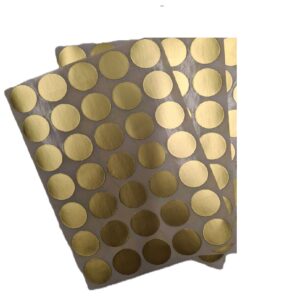 מדבקות עגולות זהב 19 מ"מ