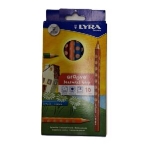 סט 10 עפרונות צבעוניים עבים LYA