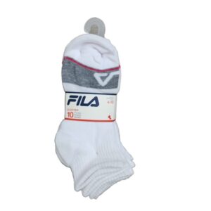 מארז 10 זוגות גרביים לבן FILA