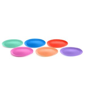 סט 6 צלחות פלסטיק צבעוניות