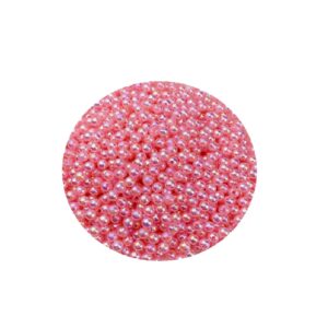 חרוזי פנינה עגולים צבע ורוד בהיר