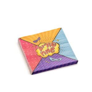 חבילת מפיות נייר- פורים שמח