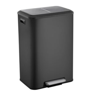 פח דוושה 40 ליטר שחור