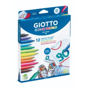 טושים לטקסטיל 12 יחידות גיאוטו GIOTTO