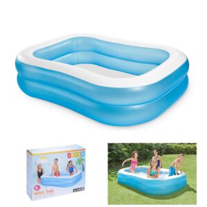 בריכה מלבנית כחולה 200*147*46 ס"מ INTEX