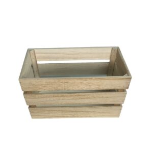 ארגז עץ מעוצב פסים קטן