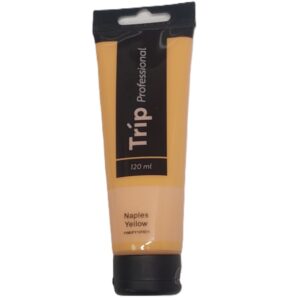 צבע אקריליק טריפ פרופשיונל 120 מ"ל Naples Yellow