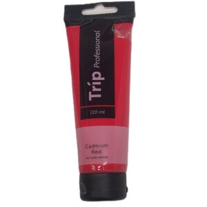 צבע אקריליק טריפ פרופשיונל 120 מ"ל Cadmium Red