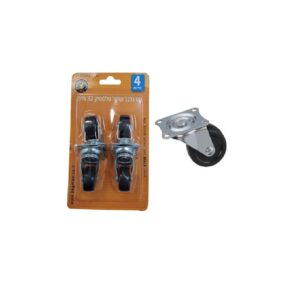 סט 4 גלגלים מפלסטיק