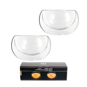 סט 2 קעריות זכוכית מחוסמת