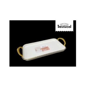 מגש אקרילי מהודר בינוני - לבן