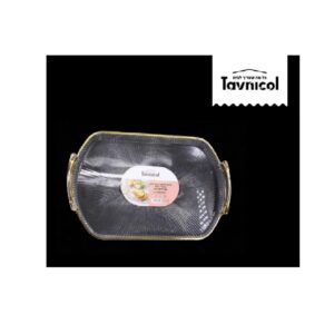 מגש אקרילי מהודר בינוני - שקוף