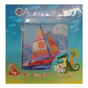 סט רקמה דגם סירה.