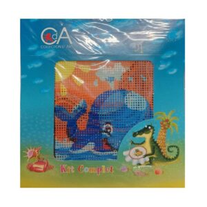 סט רקמה דגם לוויתן.