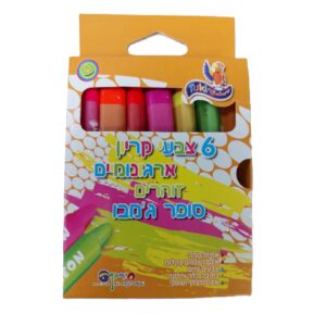 סט 6 צבעי קריון ארגונומים זוהרים