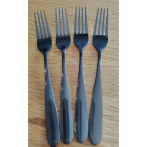 מזלג שחור ציפוי מט