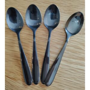 כפית שחורה ציפוי מט