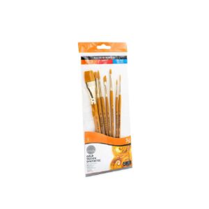 סט 7 מכחולים GOLD TAKLON SYNTHETIC