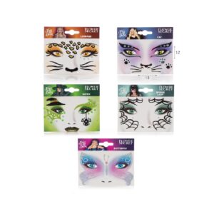 מדבקות פנים חיות