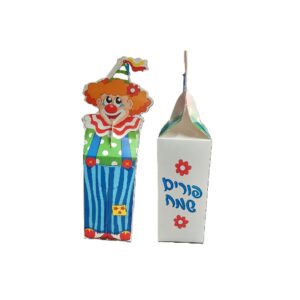 קופסת קרטון ליצן עומד