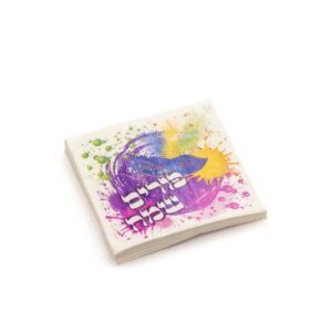 חבילת מפיות נייר- פורים שמח