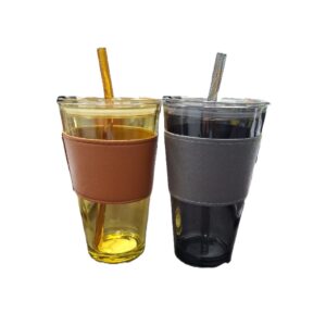 כוס זכוכית מעוצבת