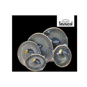 סט 10 צלחות קטנות דגם פלאש שחור