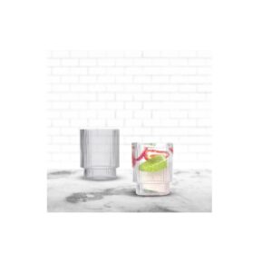 כוס זכוכית פסים 340 מ"ל