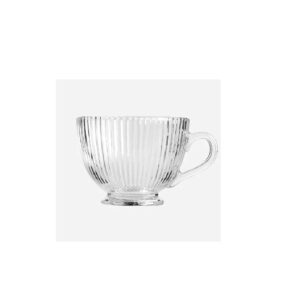 ספל זכוכית פסים