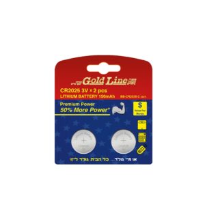 זוג סוללות כפתור BB-CR2025-2
