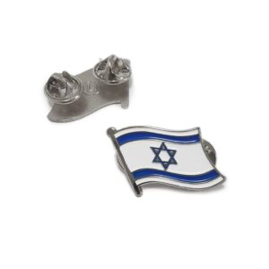 סיכת דגל ישראל לדש חולצה