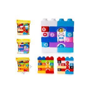 מארז 14 אבני הרכבה צבעוני