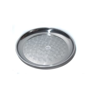 מגש עגול נירוסטה 25 ס"מ