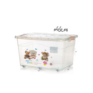 קופסת איחסון מודפסת על גלגלים