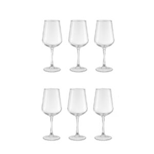 סט שישיית כוסות יין 435 מ"ל