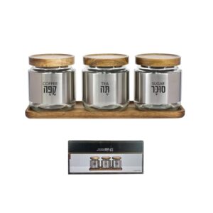 סט קפה תה וסוכר+ מעמד וחבק