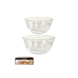 סט 2 קערות זכוכית + מכסה