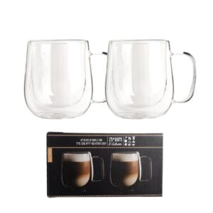 סט 2 מאגים דופן כפולה