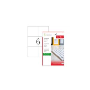 מדבקות לייזר A4 לבנות 105*99 TENEX