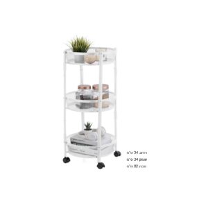 עגלת מטבח מתקפלת על גלגלים