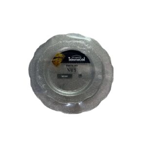 סט 16 צלחות נייס נצנץ כסף