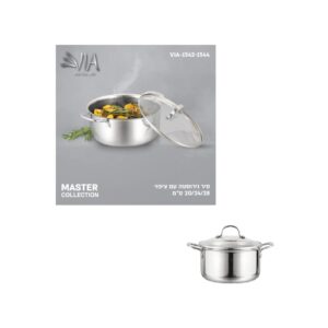 סיר נירוסטה 24 ס"מ דגם MASTER