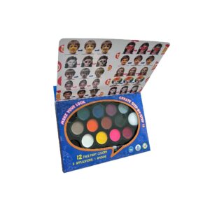 פלטת צבעי איפור פנים וגוף