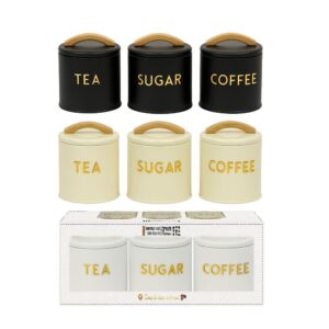 סט קפה תה וסוכר ידית עץ