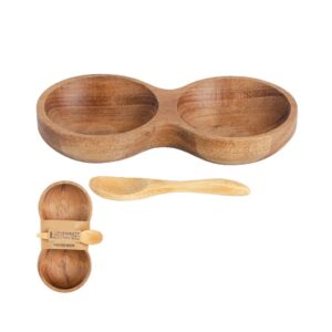 סט מלח פלפל וכפית מעץ