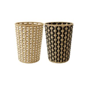 סל עגול טבעי מעוצב