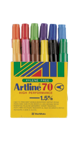 סט 12 טוש ארטליין 70 מעורב צבעים